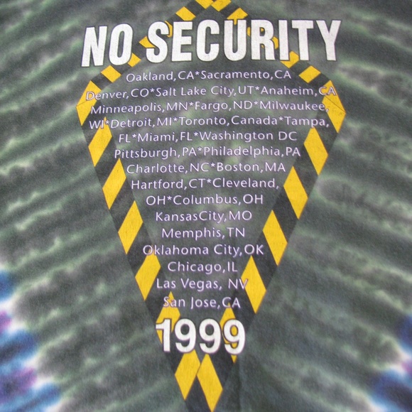 Vintage Rolling Stones No Security '99 Tour T-Shirt - Picture 3 of 5